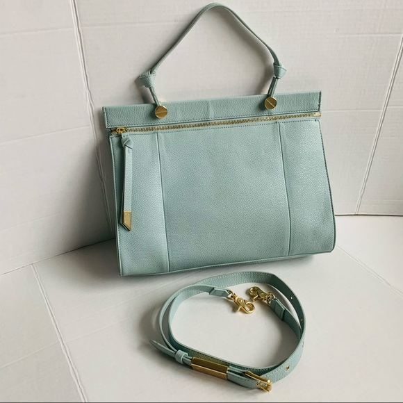 Foley + Corinna Satchel Crossbody Baby Blue Bag - Picture 13 of 16